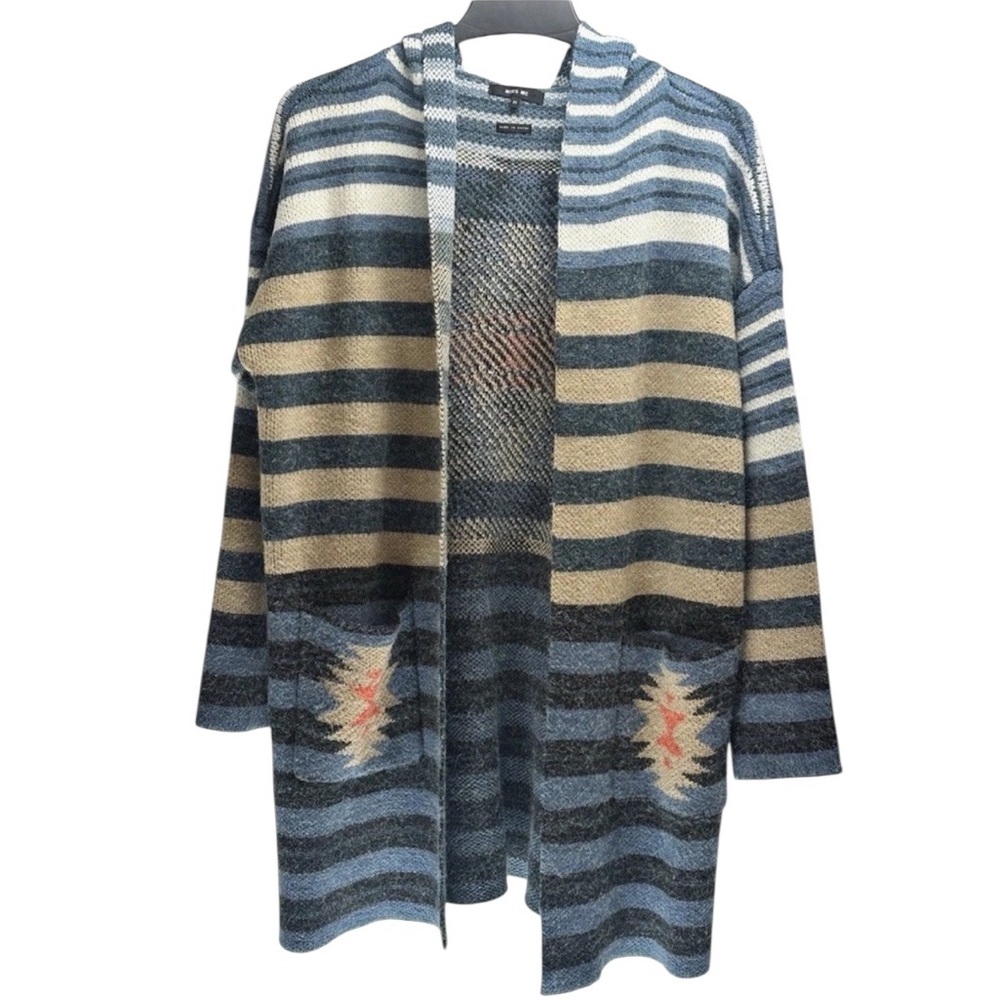 Miss Me Cardigan Womens Multicolor Boho Hippie Size. M